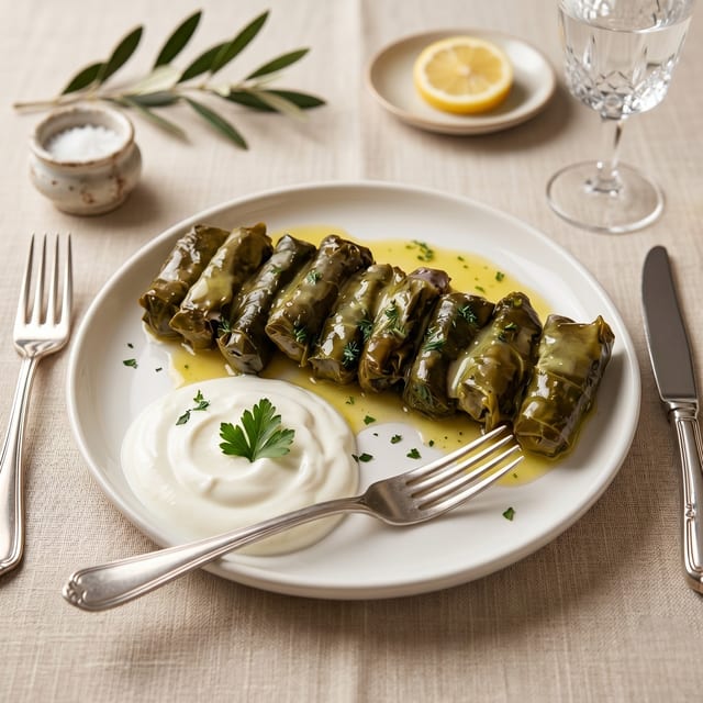 Dolmades.